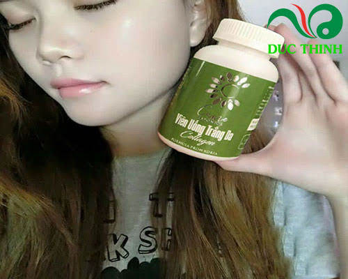 Cách sử dụng viên uống trắng da collagen camellia