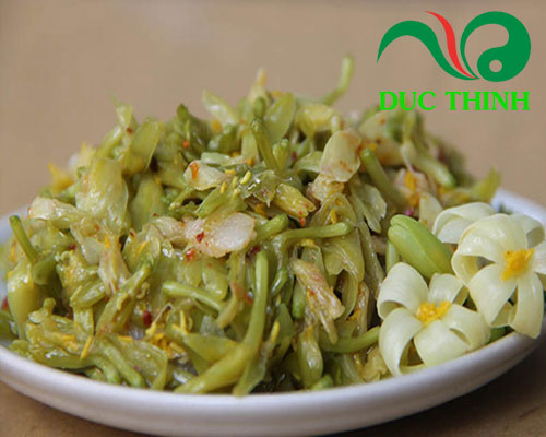 Hoa đu đủ đực xào tỏi 