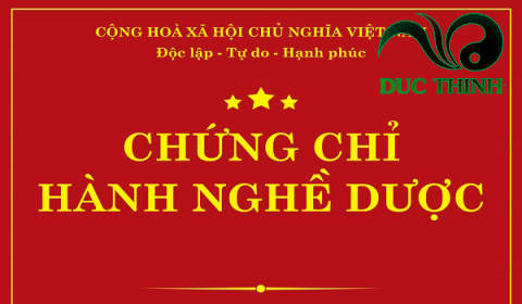 chứng chỉ hành nghề dược của Nguyễn Đức Thịnh